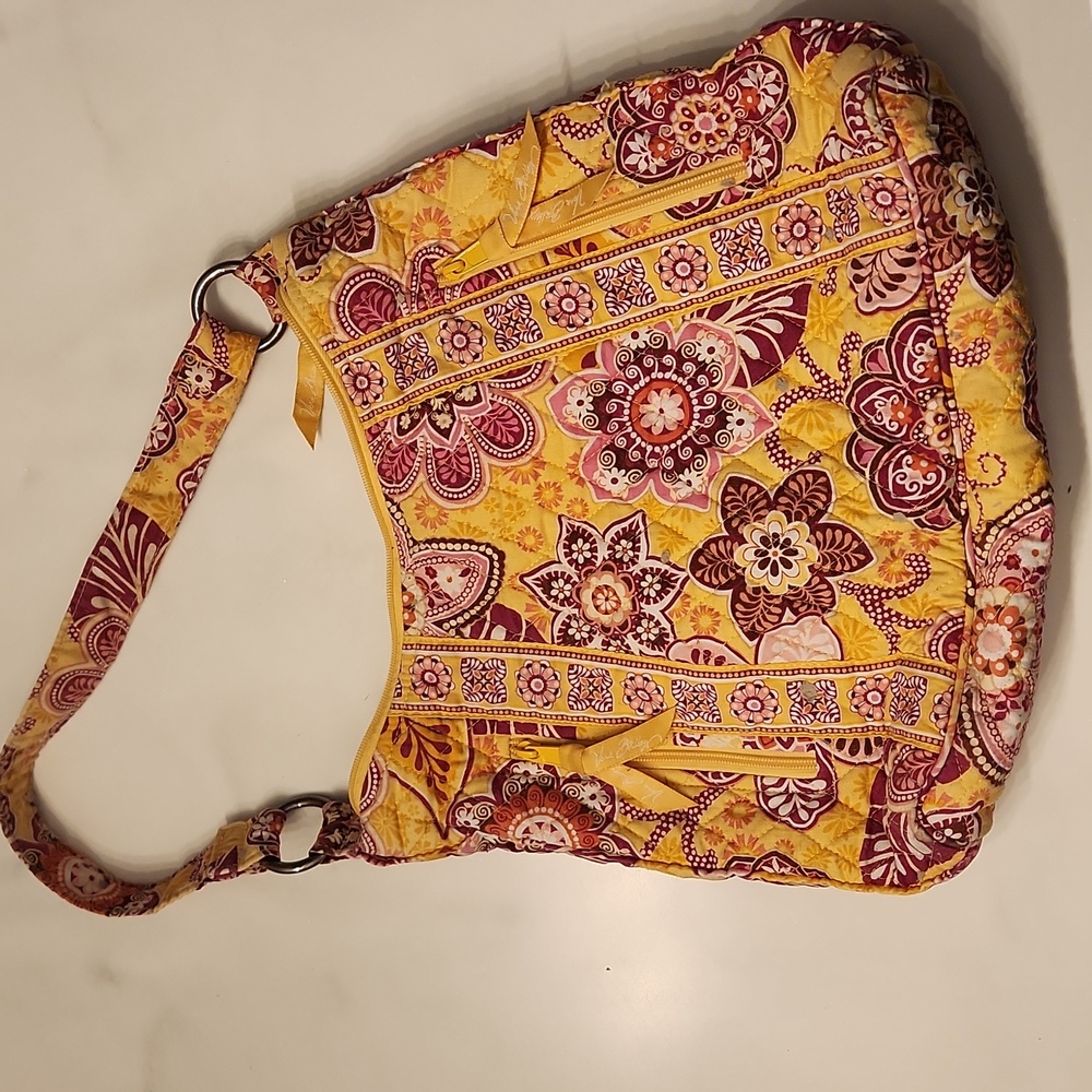 Vera Bradley Bali Gold Floral Bag